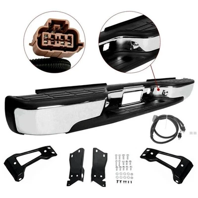 For 1999-2007 Complete Chrome Rear Step Bumper Chevy Silverado 2500HD Foto 1 de 4
