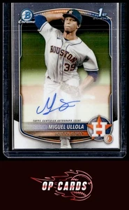 Miguel Ullola 2025 Bowman cromo #CPA-MU autógrafo prospecto, envío gratuito - Imagen 1 de 2