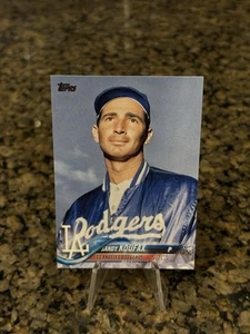 2018 Topps Series 2 SANDY KOUFAX #629 SP Legend Variation (Code 412) - Picture 1 of 3