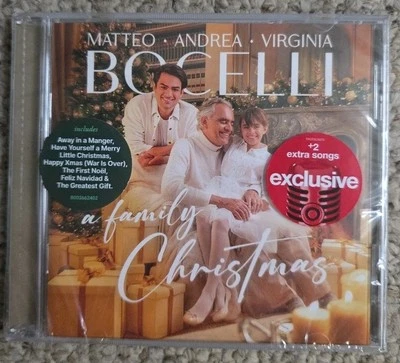 A Family Christmas by Andrea Bocelli, Matteo Bocelli and Virgina Bocelli (CD,... Foto 1 de 4