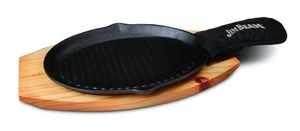JB0159, Heavy Duty Construction, Pre Seasoned Cast Iron Skillet with Wooden B... - Picture 1 of 9