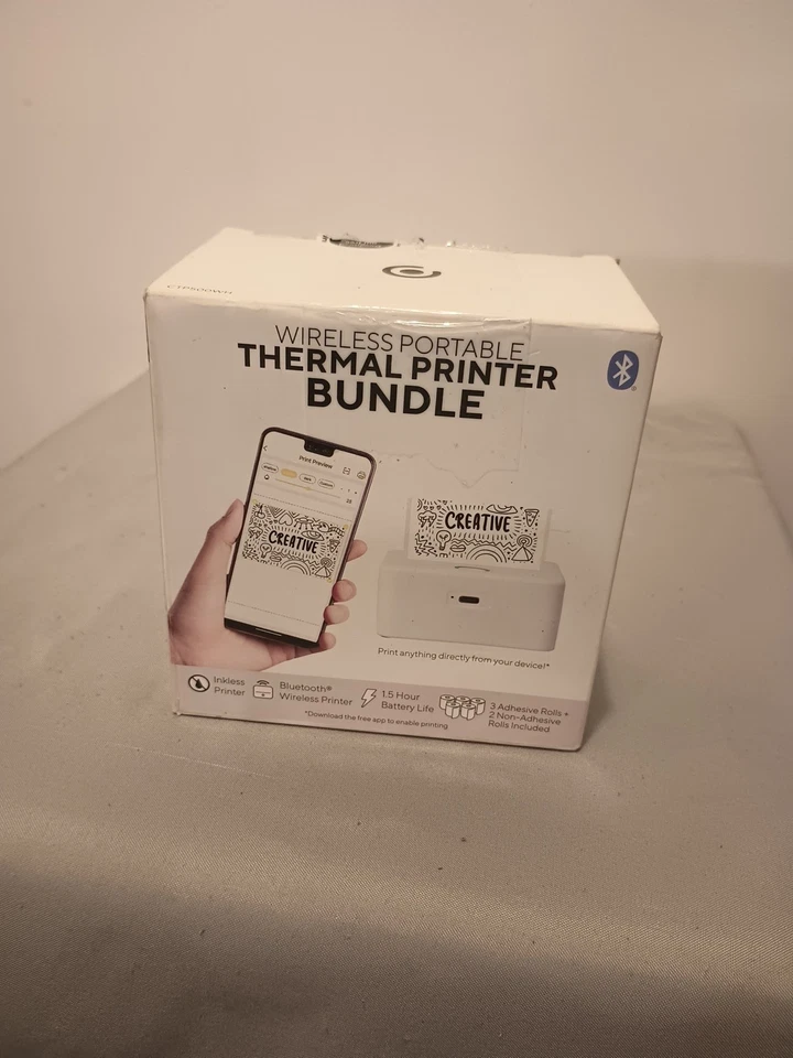 Wireless Mini Portable Thermal Printer + Label Maker Core Innovations CTP500 - Image 1 of 1