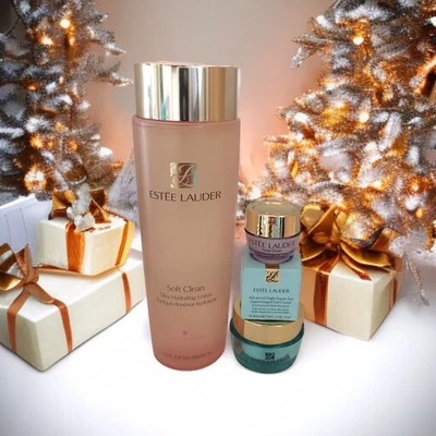 Loción hidratante sedosa Estée Lauder Soft Clean 13,5 oz + juego de régimen antienvejecimiento Foto 1 de 4