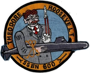 US NAVY U-BOOT SSBN-600 USS THEODORE ROOSEVELT MILITARY PATCH - Bild 1 von 1