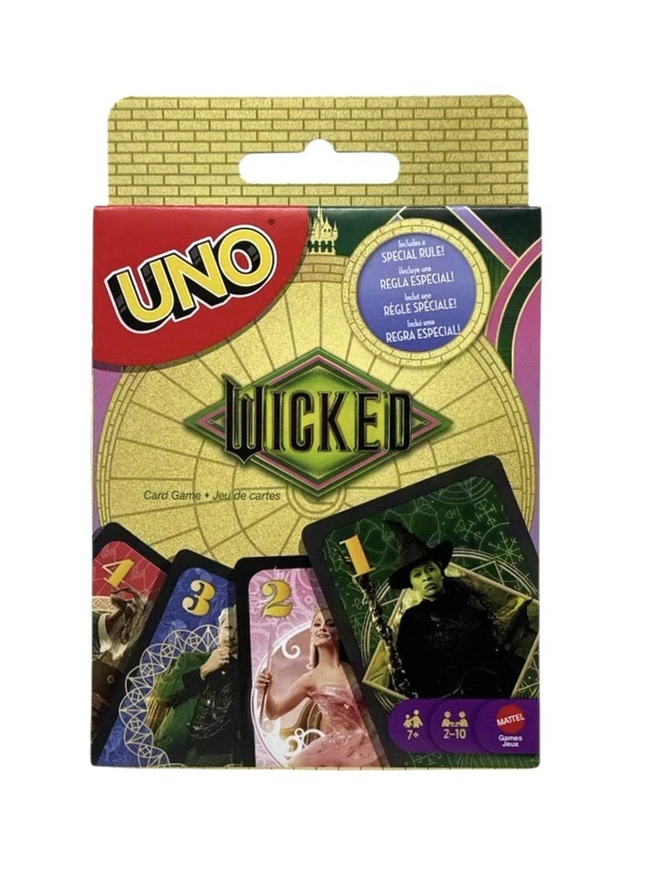 Mattel Games UNO Wicked Card Game for Kid Adult & Family Nights Parties Trave