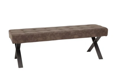 Sitzbank Donna II B, mit Softex-Bezug, Farbe Vintage braun/anthrazit - Bild 1 von 2