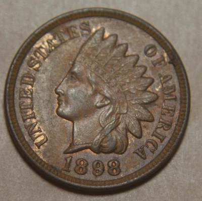 1898 Indian Head One Cent - See Pics - No Reserve! - Image 1 of 2