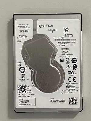 Seagate ST1000LM035_1RK172 1TB 2,5" Zoll Seagate Notebook Festplatte HDD 2,5" - Bild 1 von 3