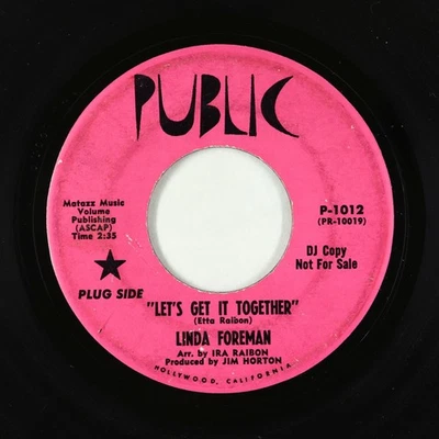 Northern/Deep Soul 45 - Linda Foreman - Let's Get It Together - Public - promo! - Image 1 of 2
