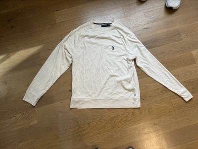 Sudadera Crema Manga Larga Nautica Hombre Talla Mediana Logo Nueva Sin Etiquetas Foto 1 de 4