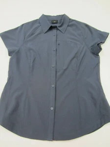 32 Degrees Cool Steel Gray Short Sleeve Travel Camping Hiking Shirt Sz Med NWOT - Bild 1 von 6