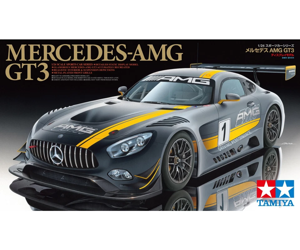 Tamiya 24345 Mercedes Benz AMG GT3 #1 Modello Plastico 1:24 NUOVO - Immagine 1 di 1