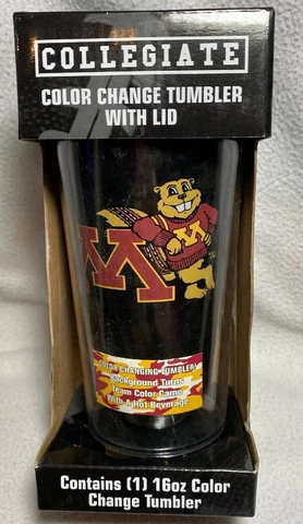 Minnesota Golden Gophers 16-Ounce Mug Color Camouflage Change Tumbler w/ Lid Cover