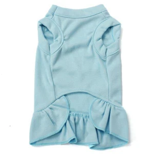 Dog Skirt Spring and Summer Dog Clothes Pet Cloth Vest Skirt Solid Color /a - Picture 1 of 16