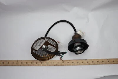 Colgante Feiss Baskin pintado latón envejecido/zinc desgastado oscuro 8,5" P1347PAGB/DWZ Foto 1 de 3