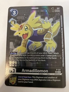 Armadillomon P-121 Digimon Adventure Box 2024 quasi nuovo gioco di carte Digimon - Foto 1 di 2