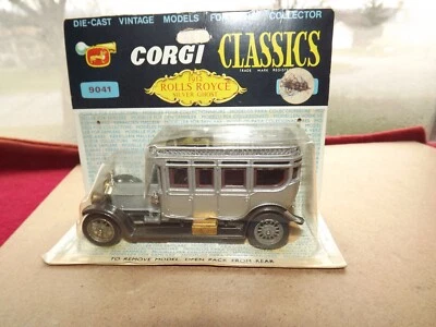 Corgi Toys Classic Rolls Royce Silver Ghost 9041 Original Car Original Card Box - Image 1 of 2