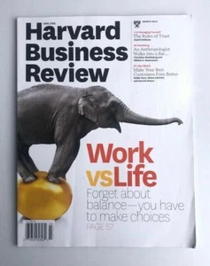 HARVARD BUSINESS REVIEW MAGAZINE MARCH 2014, WORKvsLIFE. - Picture 1 of 1