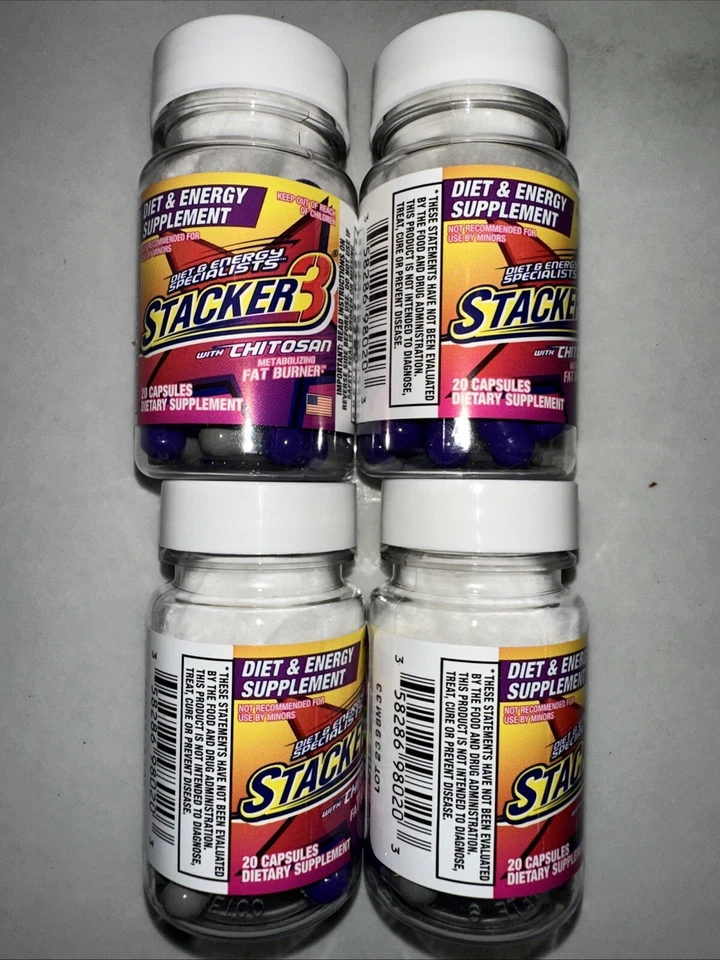 Apilador 3 Quitosano Pérdida de Peso Energy Focus 4 Botellas 80 Cápsulas Foto 1 de 1