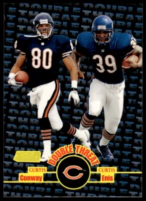 1998 Stadium Club Double Threat Curtis Conway/Curtis Enis R70 - Image 1 of 2