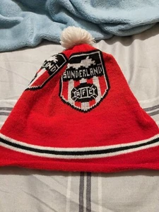 Sunderland , safc , retro hat , dutt, bobble hat , beanie - Picture 1 of 5