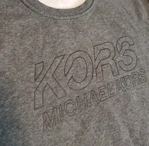 Sudadera con logotipo de Michael Kors para hombre talla grande gris pulóver polar - Imagen 1 de 5