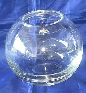 Krosno Chantelle Ball Round Glass Vase 18.5cm High x 15cm Diameter - Picture 1 of 4
