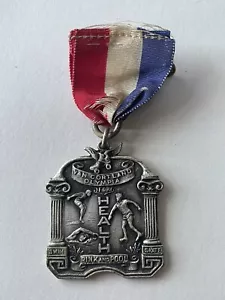 Alte VAN CORTLAND OLYMPIA Sport Silbermedaille - Rollerblading & Schwimmen - Bild 1 von 6