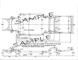 1955 Chevrolet  NOS Frame Dimensions Wheel Alignment Specifications - Picture 1 of 1