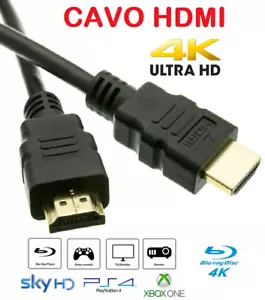 Cavo HDMI 4K Ultra HD da 1,5 metri High speed TV Monitor Audio Video - Foto 1 di 7