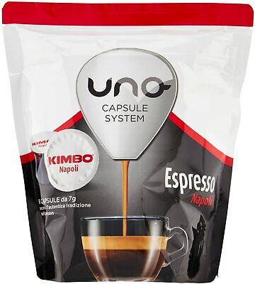 96 Cialde Capsule Caffe'  Kimbo Uno System Miscela Napoli Originali • 25.82€