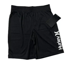 Hurley Black  & White Logo Activewear Short  /Size 6 - Picture 1 of 3