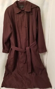 Gallery Womens Trench Jacket Coat Size 14 Brown - Picture 1 of 9