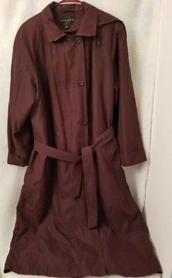 Gallery Womens Trench Jacket Coat Size 14 Brown - Image 1 of 4