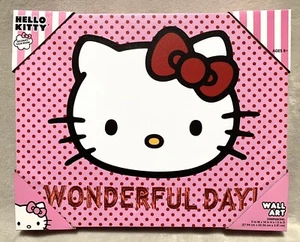 NEW Hello Kitty "Wonderful Day" 11in x 14in Canvas Hanging Wall Art - Picture 1 of 6