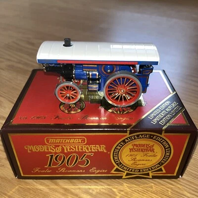 MATCHBOX MODELS of YESTERYEAR LIMITED EDITION 1905 FOWLER  SHOWMANS ENGINE w/BOX - Image 1 of 3