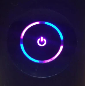 Custom Xbox 360 Pink/Purple & Blue ROL RF Board Ring Of Light Power Button PHAT - Picture 1 of 3