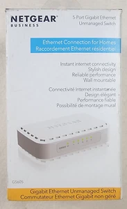 New NETGEAR Business 5 Port Gigabit Ethernet Unmanaged Switch GS605NA Connection - Picture 1 of 8