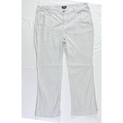 NYDJ Womens 14 Petite Trouser Pants Stretch Linen Lift Coastal Breezy Comfort - Image 1 of 4