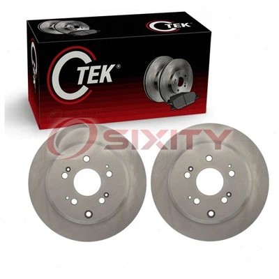 2 rotores de freno de disco traseros centrados para neumático de freno Acura MDX 2007-2013 uu Foto 1 de 4