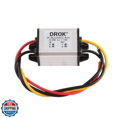 DROK Waterproof DC Buck Converter Voltage Regulator 8-22V to 3-15V 5V 12V 3A  - Image 1 of 4