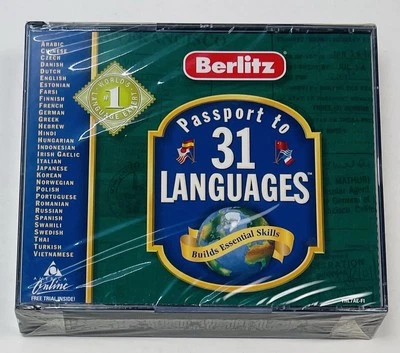 Berlitz Passport a 31 Idiomas PC CD-Rom Software de Aprendizaje Nuevo en Paquete NUEVO Sellado Foto 1 de 3