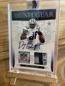 2011 Panini National Treasures-Nfl Gear Dez Bryant #4 RPA Rookie🔥 8/10 🔥 - Picture 1 of 11