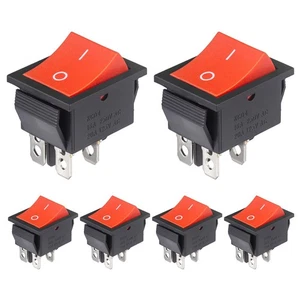 KCD4 Rocker Switch 20A 125V AC 16A 250V On Off 4 Pin 2 Position Mini Boat...  - Picture 1 of 12