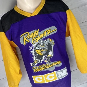 Camiseta deportiva para hombre Robby Glantz International Power Skating CCM talla S hecha en Canadá - Imagen 1 de 5