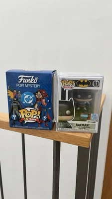 Funko Pop! DC Mystery Box Metallic Batman #01 2025 NYCC comicon pegatina LE 2000 - Immagine 1 di 4