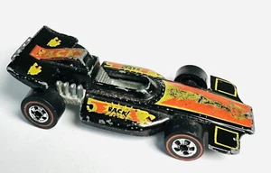 Hot Wheels Redline 1973 Formula P.A.C.K Black w Yellow & Orange Tampos - Picture 1 of 5