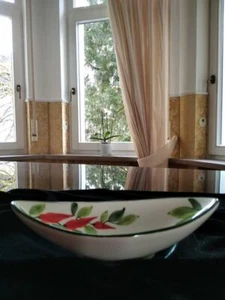 *Bassano* Cuenco de cerámica de diseño pintado a mano cuenco auxiliar Peperoncino 22x6H - Imagen 1 de 3