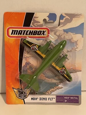 2007 MATCHBOX SKY BUSTERS Jurrasic Dino FLT Plane MBX METAL NIP - Image 1 of 4