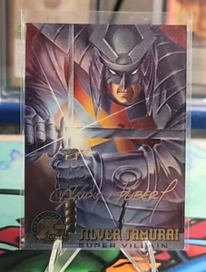 1995 Marvel Fleer Ultra X-Men 76 Silver Samurai Gold Foil Signature Chromium - Picture 1 of 2